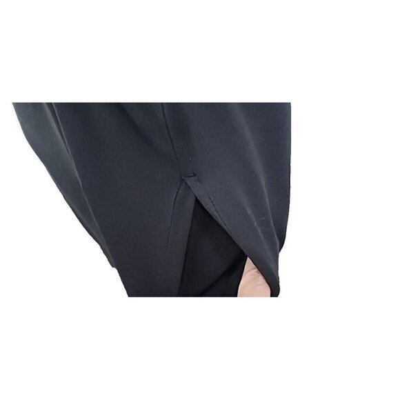 Pact Organic Cotton Blend Black Mini Dress Short Sleeves Pockets Women's Small - Picture 4 of 9